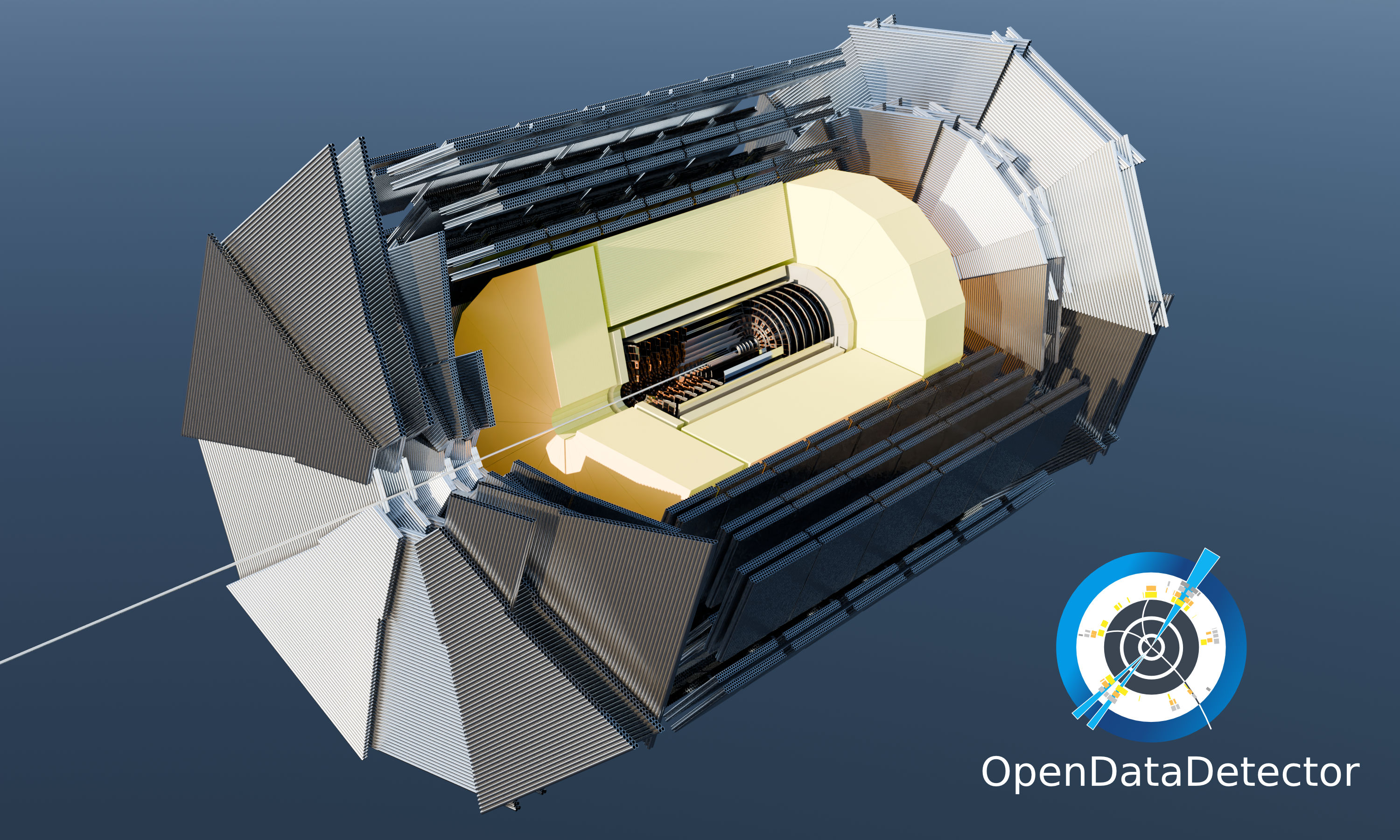 The full Open Data Detector in cutaway